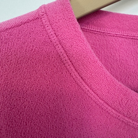 Dudley Stephens Tops - Dudley Stephens Pink Fleece Puff Sleeve Sweatshirt XXL